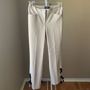 Petite White Pants w/ Ties